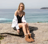 AUSTRALIAN SHEPHERD® UGG Boots Double Face Sheepskin Wool Short Button - UGG EXPRESS