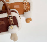 AUSTRALIAN SHEPHERD® UGG Glove Fluffy Sheepskin Wool Keyring UGG AUSTRALIAN SHEPHERD