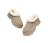 AUSTRALIAN SHEPHERD® UGG Slippers Sheepskin Wool Ankle Chunky Platform Adrian