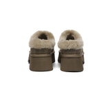 AUSTRALIAN SHEPHERD® UGG Slippers Sheepskin Wool Ankle Chunky Platform Adrian