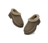 AUSTRALIAN SHEPHERD® UGG Slippers Sheepskin Wool Ankle Chunky Platform Adrian