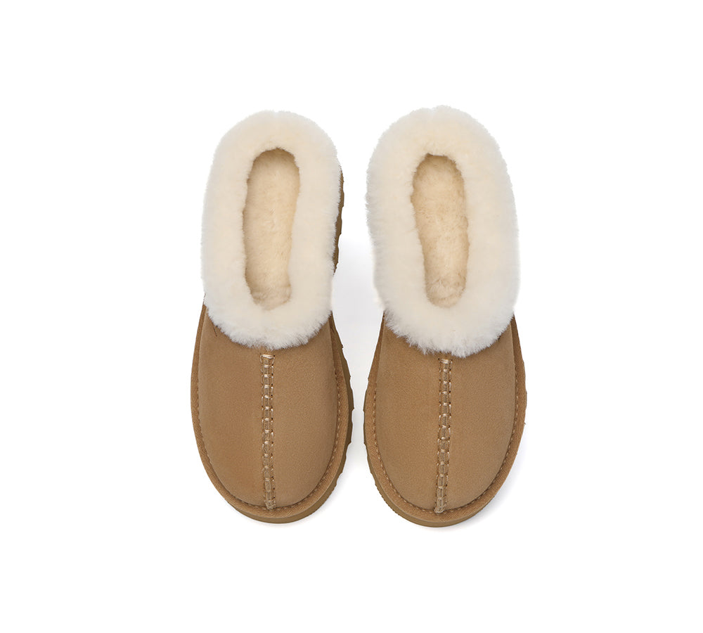 AUSTRALIAN SHEPHERD® UGG Slippers Sheepskin Wool Ankle Chunky Platform Adrian