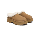 AUSTRALIAN SHEPHERD® UGG Slippers Sheepskin Wool Ankle Chunky Platform Adrian