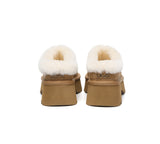 AUSTRALIAN SHEPHERD® UGG Slippers Sheepskin Wool Ankle Chunky Platform Adrian
