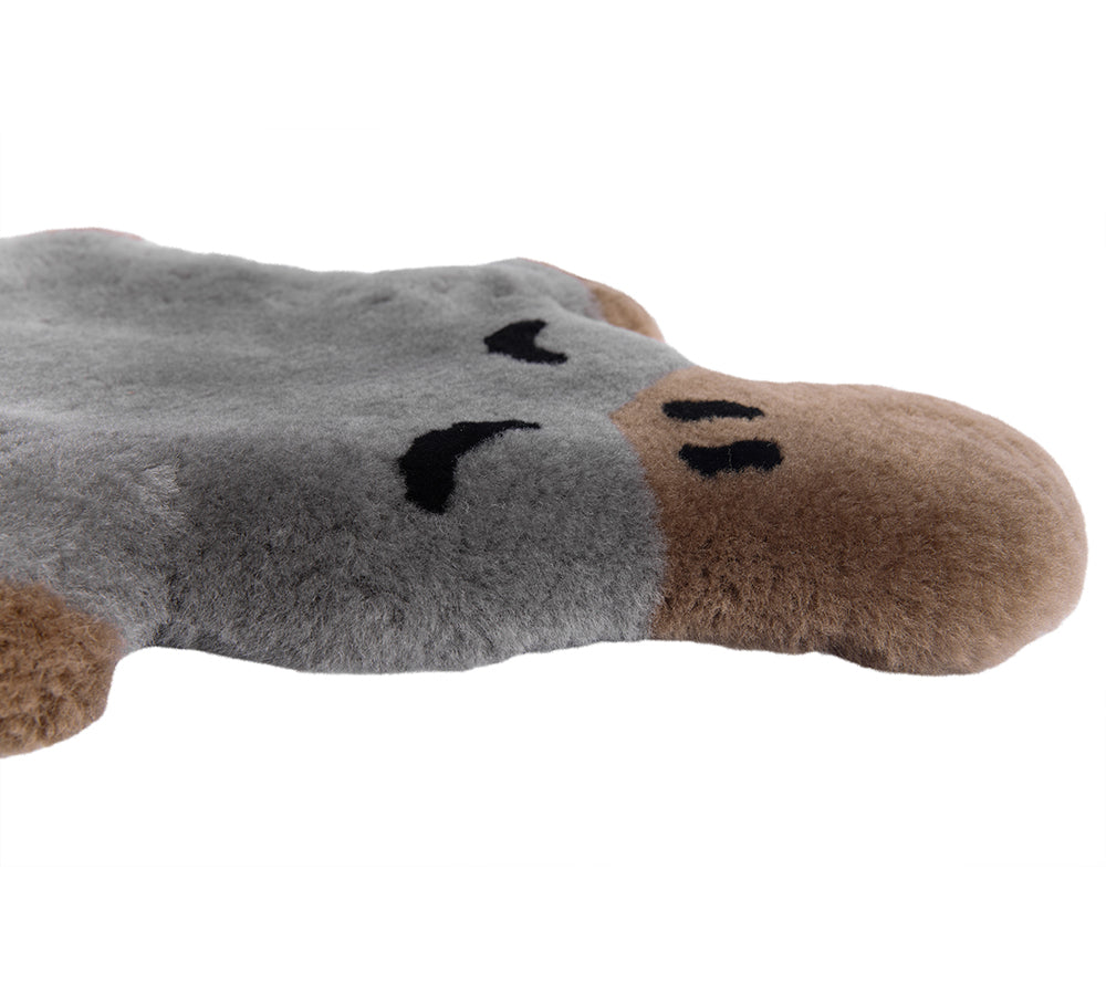 Genuine Australian Sheepskin Wool Decoration Platypus Rug Ever Australia