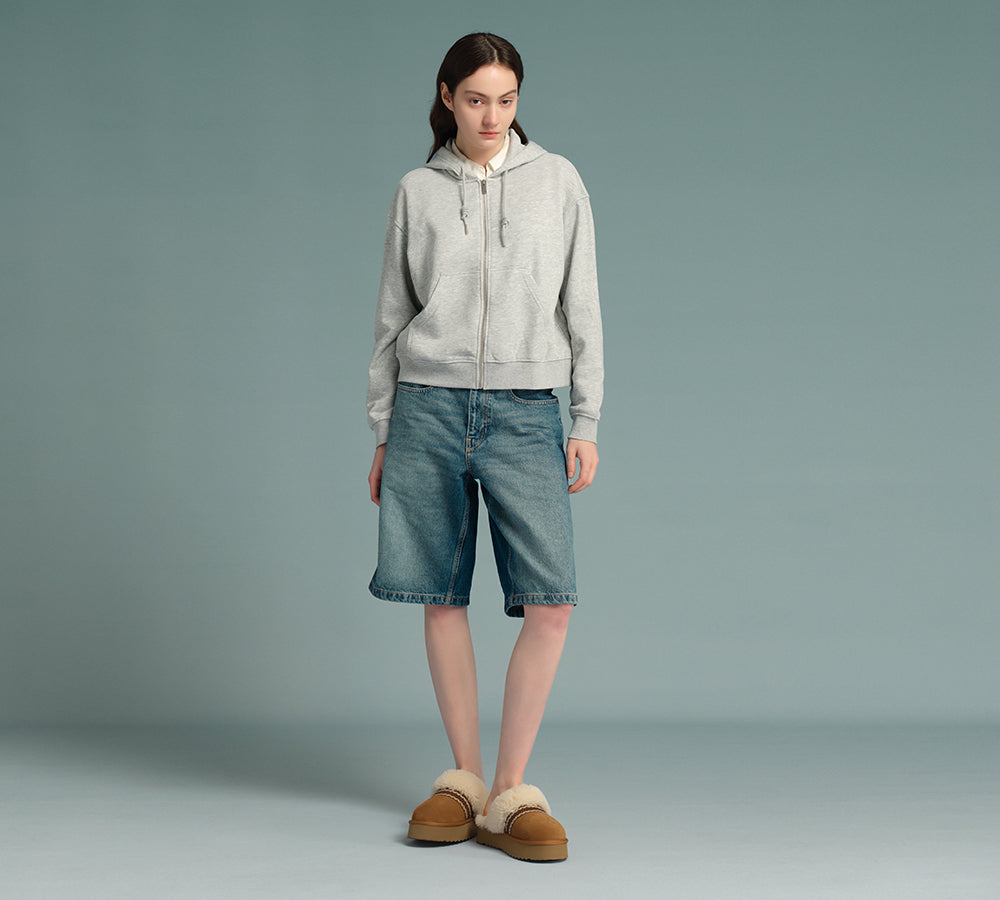 AUSTRALIAN SHEPHERD® UGG Slippers Sheepskin Wool Knitted Platform Isle UGG AUSTRALIAN SHEPHERD