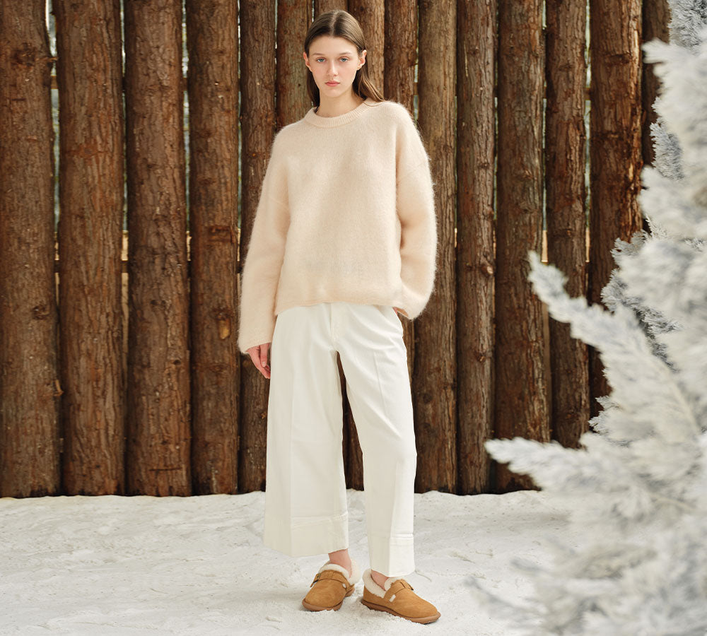 AUSTRALIAN SHEPHERD® UGG Slippers Sheepskin Wool Adjustable Strap Ankle Froim UGG AUSTRALIAN SHEPHERD