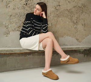 AUSTRALIAN SHEPHERD® UGG Slippers Sheepskin Wool Adjustable Strap Ankle Clog Pulsey UGG AUSTRALIAN SHEPHERD