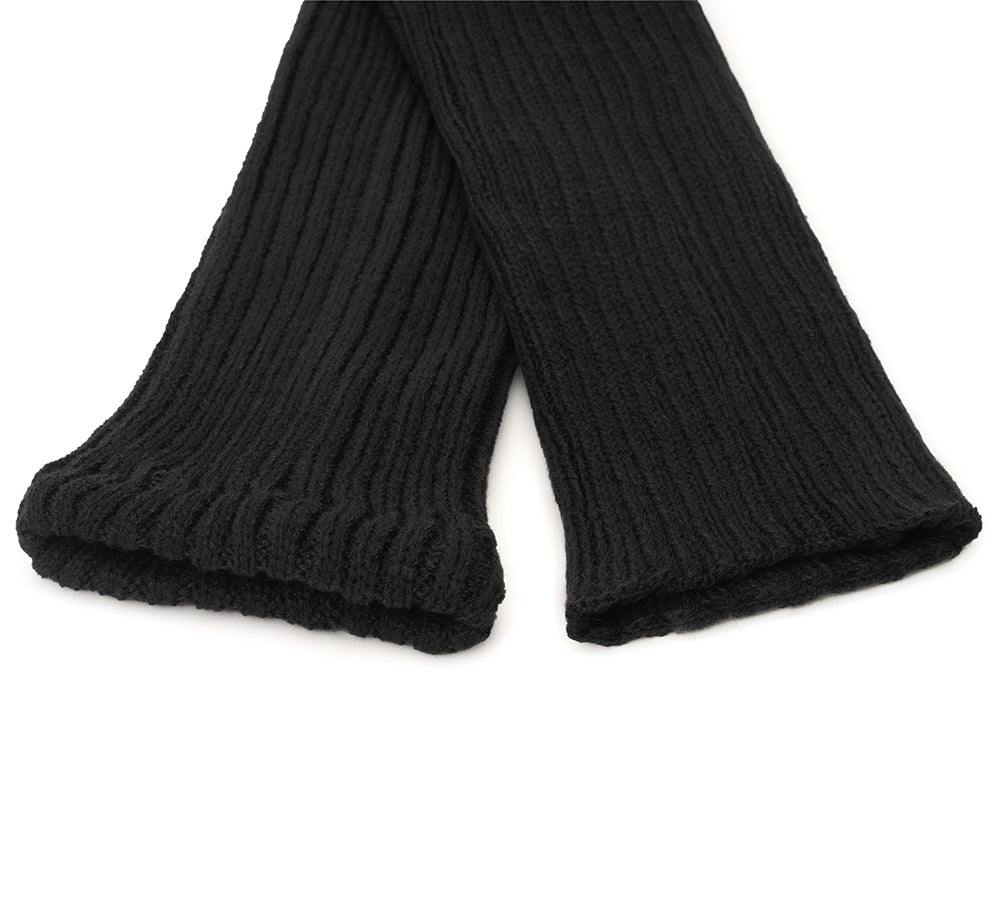 EVERAU® Women Stretchy Ribbed Knit Thick Leg Warmers EVERAU