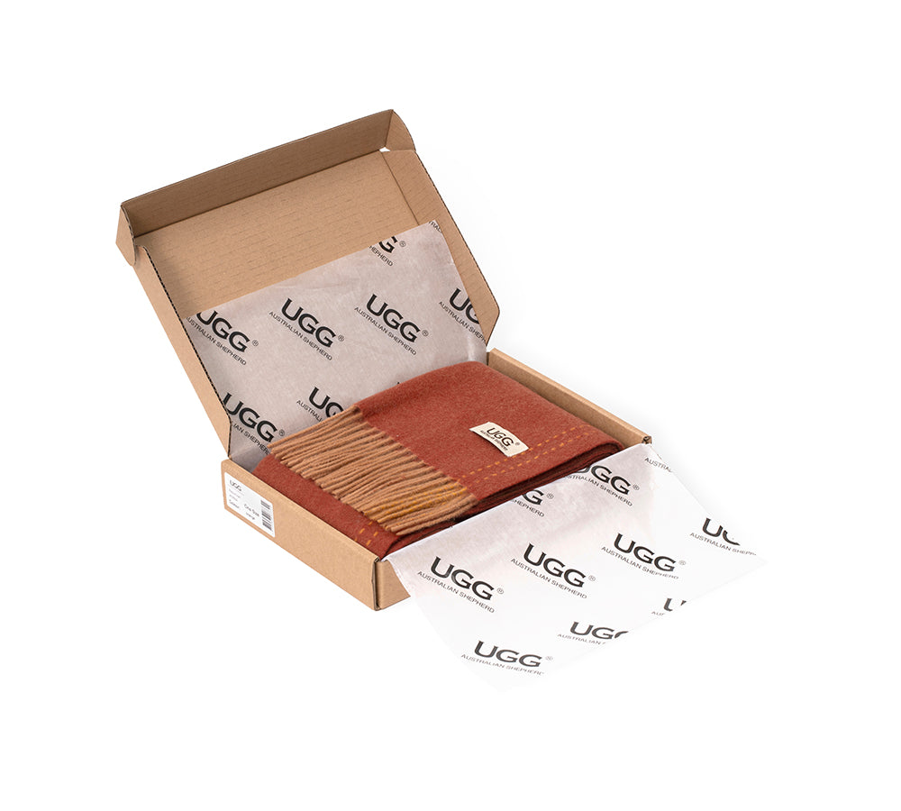 AUSTRALIAN SHEPHERD® 100% Wool Plain Rasora Scarf UGG AUSTRALIAN SHEPHERD