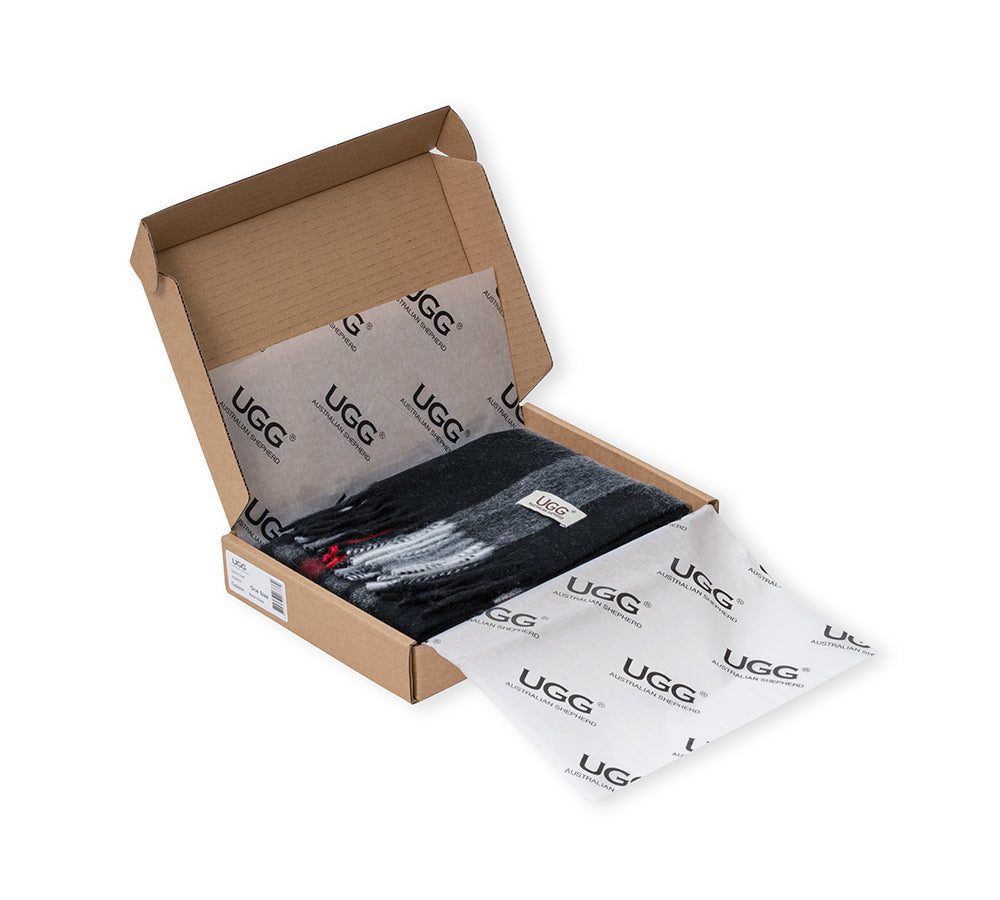 AUSTRALIAN SHEPHERD® 100% Wool Check Solara Scarf UGG AUSTRALIAN SHEPHERD