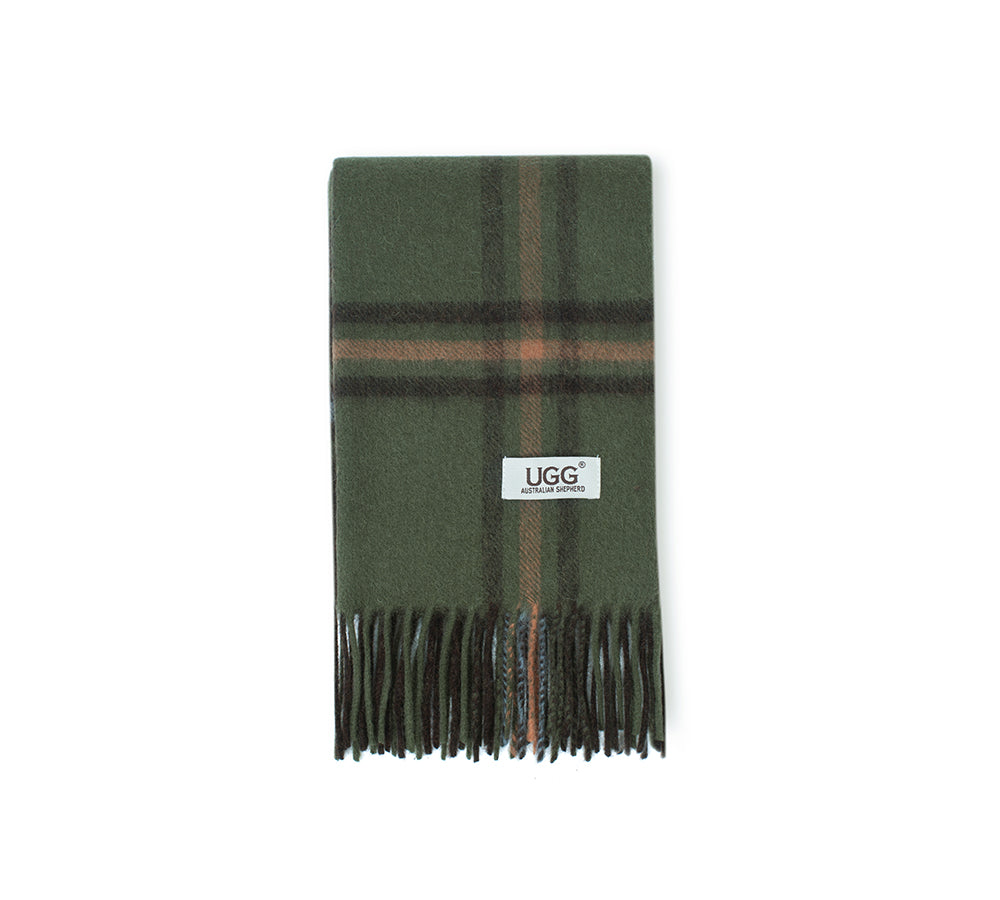 AUSTRALIAN SHEPHERD® 100% Wool Check Snovia Scarf UGG AUSTRALIAN SHEPHERD