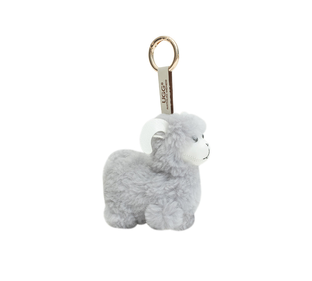 AUSTRALIAN SHEPHERD® Fluffy Wool Sheep Puffle Keyring UGG AUSTRALIAN SHEPHERD