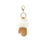 AUSTRALIAN SHEPHERD® UGG Glove Fluffy Sheepskin Wool Keyring UGG AUSTRALIAN SHEPHERD