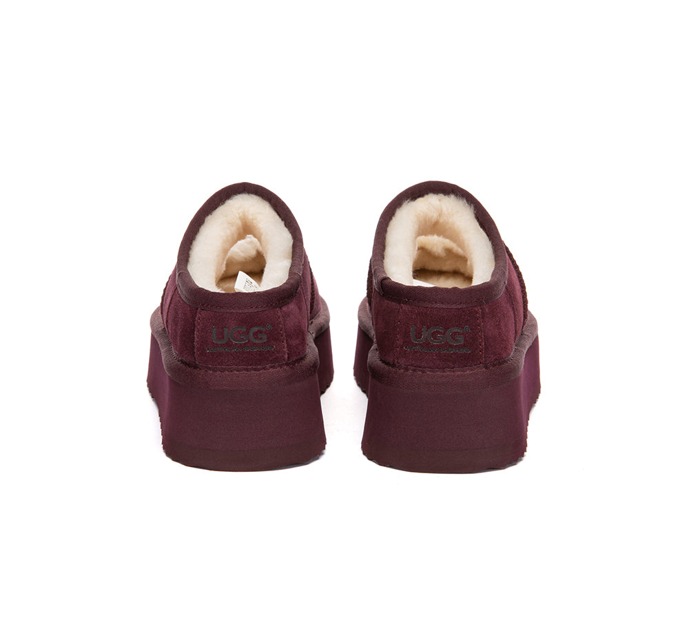 AUSTRALIAN SHEPHERD® UGG Slippers Sheepskin Wool Ankle Platform Carmella UGG AUSTRALIAN SHEPHERD