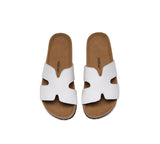 EVERAU® Women Slides Leather Flat Heidy