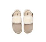 AUSTRALIAN SHEPHERD® UGG Slippers Sheepskin Wool Slingback Platform Tenley
