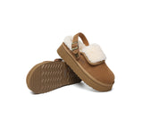 AUSTRALIAN SHEPHERD® UGG Slippers Sheepskin Wool Slingback Platform Tenley