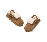AUSTRALIAN SHEPHERD® UGG Slippers Sheepskin Wool Slingback Platform Tenley