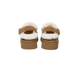 AUSTRALIAN SHEPHERD® UGG Slippers Sheepskin Wool Slingback Platform Tenley