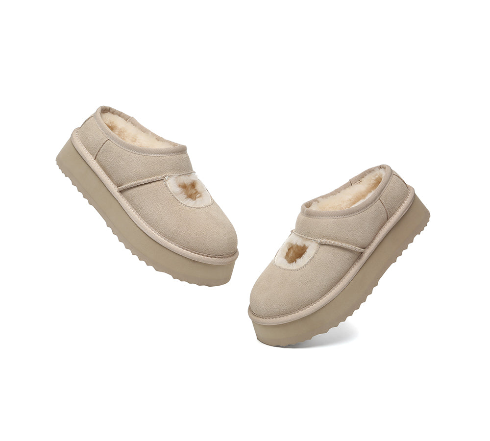 AUSTRALIAN SHEPHERD® UGG Slippers Sheepskin Wool Ankle Platform Carmella UGG AUSTRALIAN SHEPHERD
