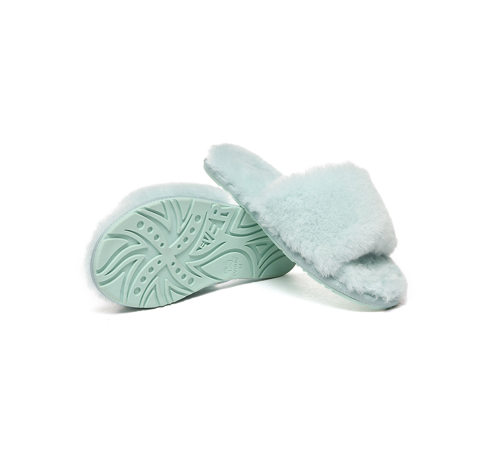 EVERAU® UGG Women Fluffy Slides Nala