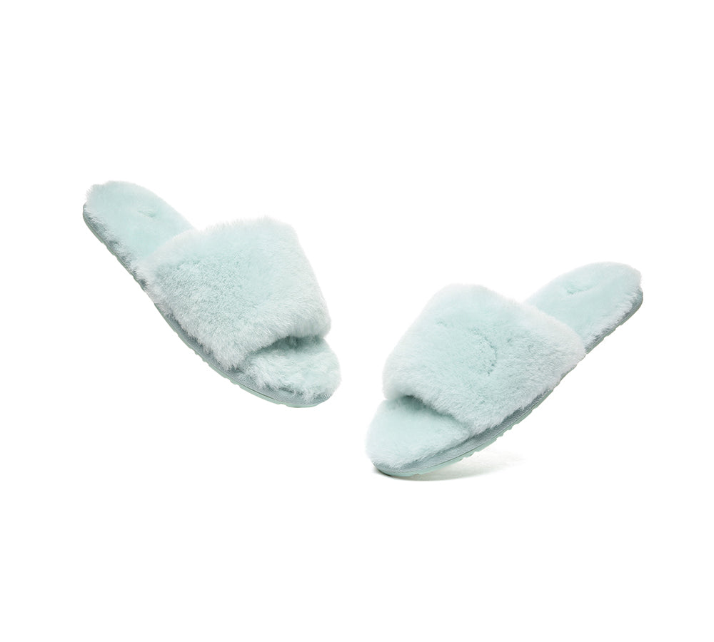 EVERAU® UGG Women Fluffy Slides Nala