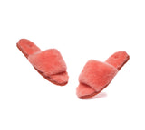 EVERAU® UGG Women Fluffy Slides Nala