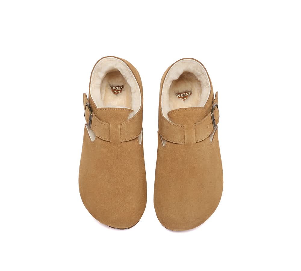 AUSTRALIAN SHEPHERD® UGG Slippers Sheepskin Wool Birkenstock Adjustable Hazora EVERAU