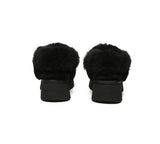 AUSTRALIAN SHEPHERD® UGG Slippers Women Removable Wool Strap Slingback Chunky Platform Muna