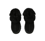 AUSTRALIAN SHEPHERD® UGG Slippers Women Removable Wool Strap Slingback Chunky Platform Muna