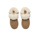 AUSTRALIAN SHEPHERD® UGG Slippers Women Removable Wool Strap Slingback Chunky Platform Muna