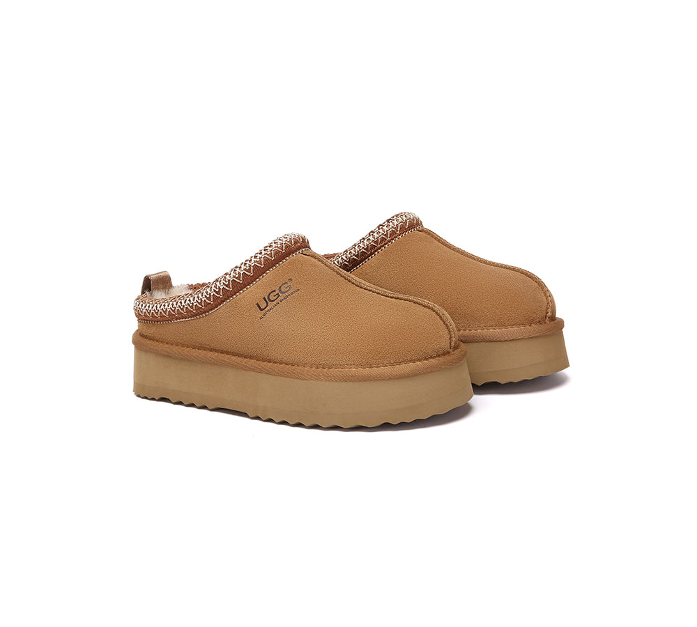 AUSTRALIAN SHEPHERD® UGG Slippers Sheepskin Wool Ankle Tazzy Tay Platform UGG AUSTRALIAN SHEPHERD