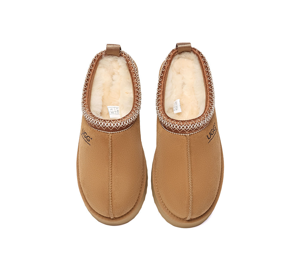AUSTRALIAN SHEPHERD® UGG Slippers Sheepskin Wool Ankle Tazzy Tay Platform UGG AUSTRALIAN SHEPHERD