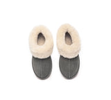EVERAU® UGG Slippers Sheepskin Wool Suede Ankle Homey - UGG EXPRESS