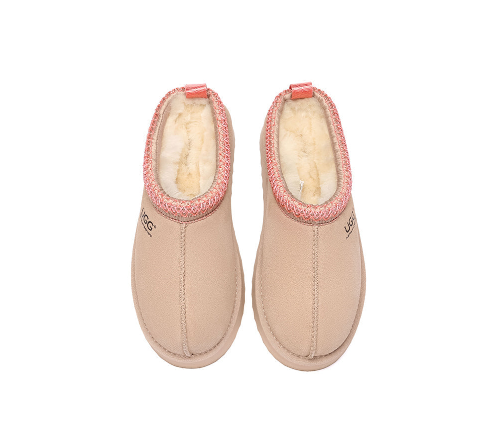 AUSTRALIAN SHEPHERD® UGG Slippers Sheepskin Wool Ankle Tazzy Tay Platform UGG AUSTRALIAN SHEPHERD