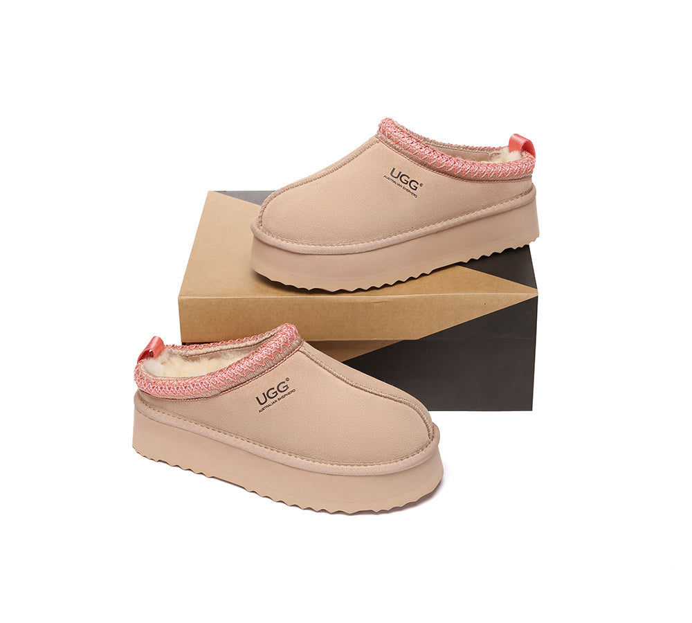 AUSTRALIAN SHEPHERD® UGG Slippers Sheepskin Wool Ankle Tazzy Tay Platform UGG AUSTRALIAN SHEPHERD