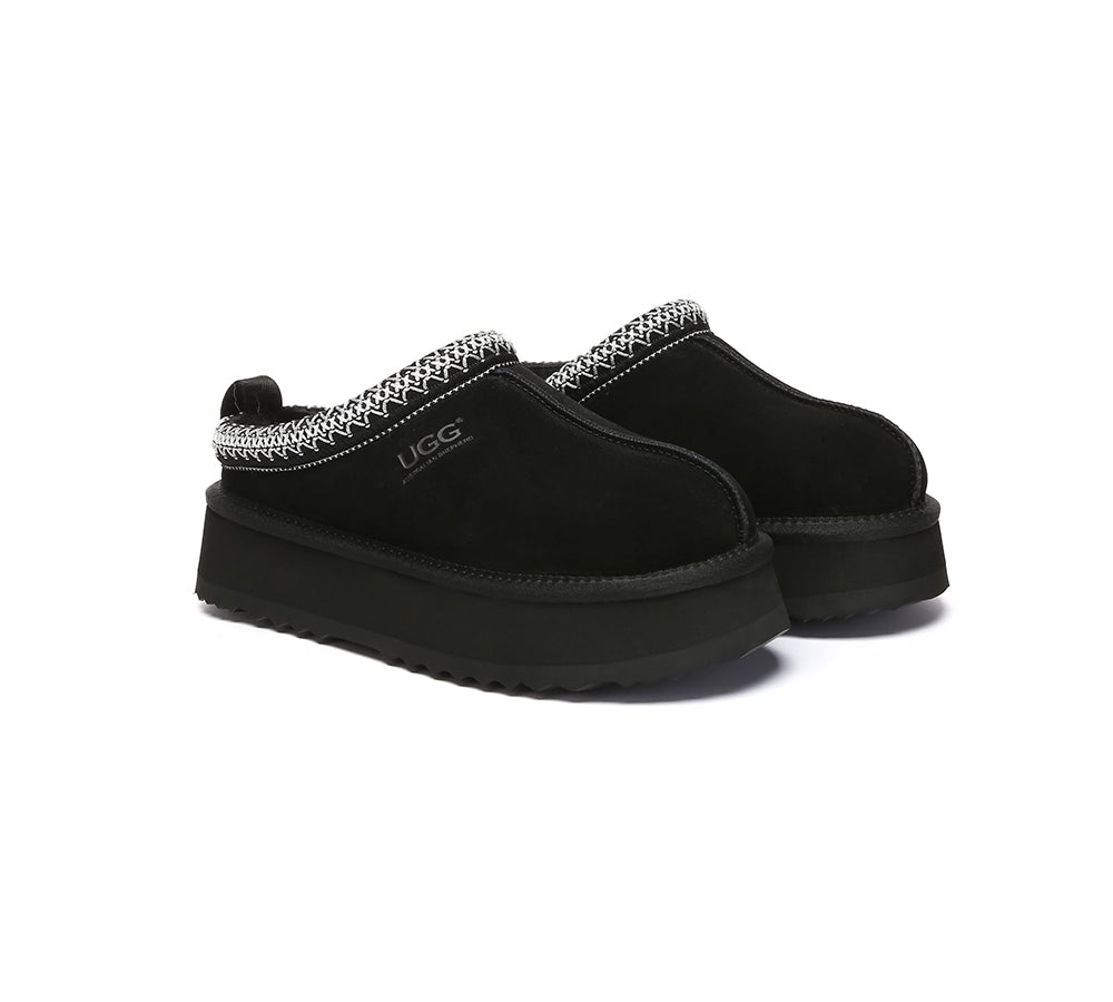 AUSTRALIAN SHEPHERD® UGG Slippers Sheepskin Wool Ankle Tazzy Tay Platform UGG AUSTRALIAN SHEPHERD
