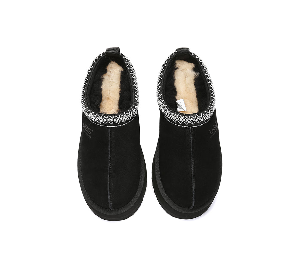 AUSTRALIAN SHEPHERD® UGG Slippers Sheepskin Wool Ankle Tazzy Tay Platform UGG AUSTRALIAN SHEPHERD