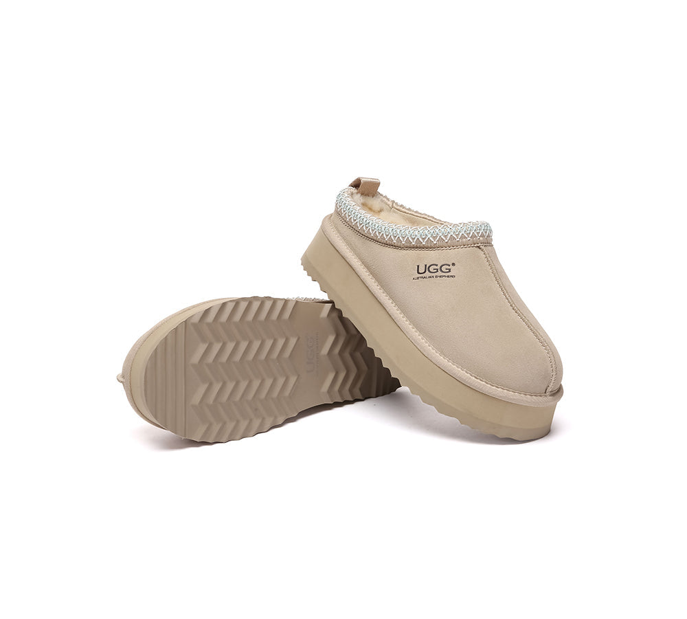 AUSTRALIAN SHEPHERD® UGG Slippers Sheepskin Wool Ankle Tazzy Tay Platform UGG AUSTRALIAN SHEPHERD