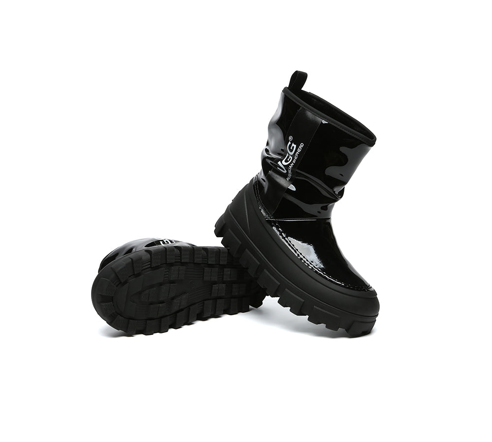 AUSTRALIAN SHEPHERD® UGG Boots Women Sheepskin Wool Waterproof Chunky Wren