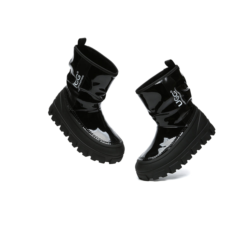 AUSTRALIAN SHEPHERD® UGG Boots Women Sheepskin Wool Waterproof Chunky Wren