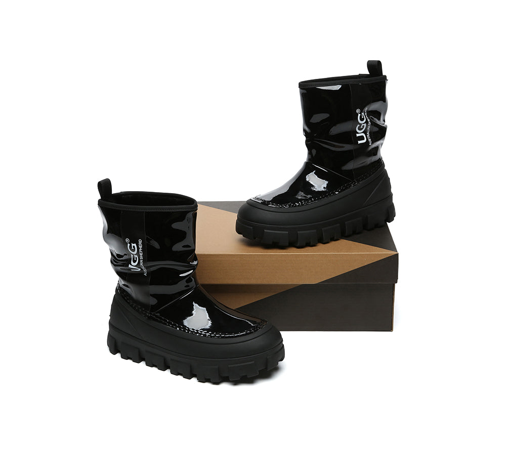 AUSTRALIAN SHEPHERD® UGG Boots Women Sheepskin Wool Waterproof Chunky Wren