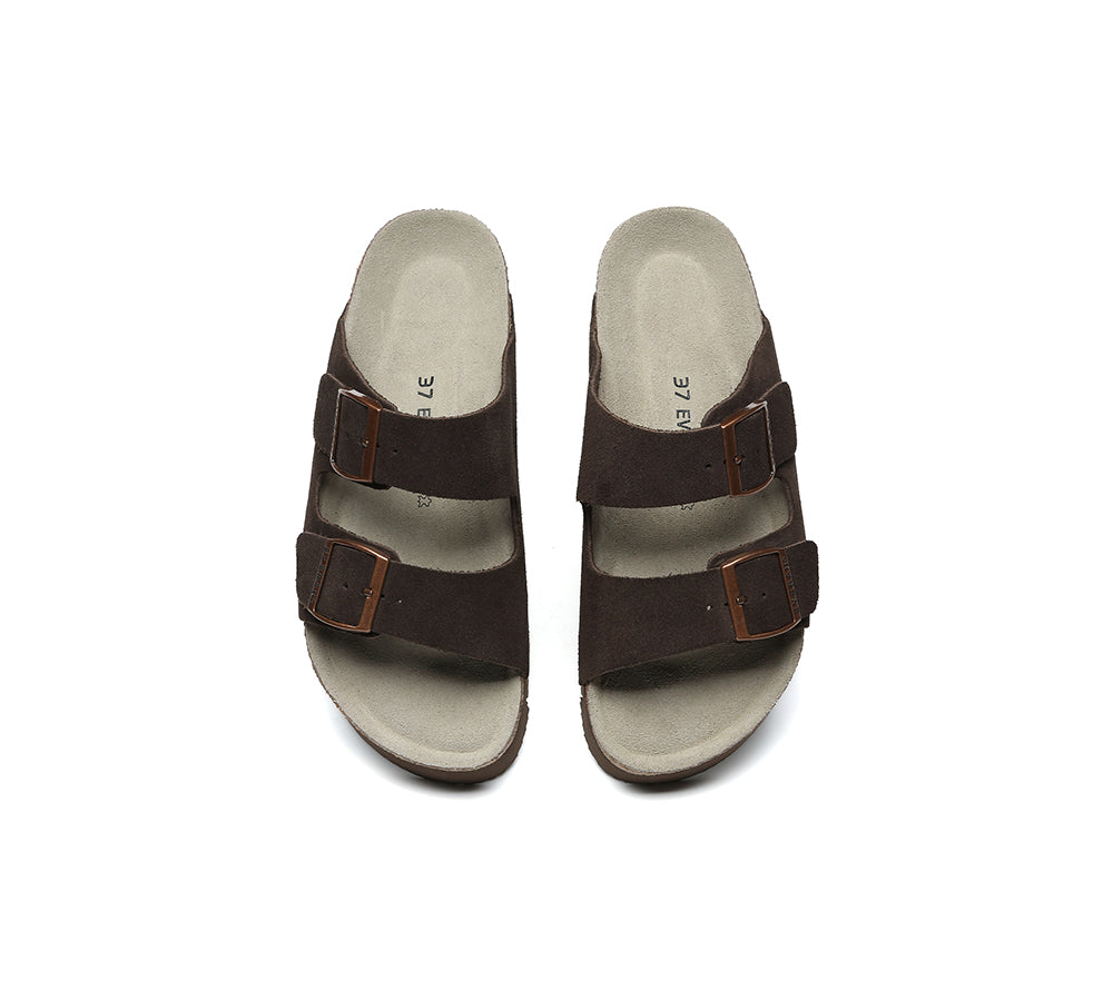 EVERAU® Adjustable Strap Slip-on Platform Summer Sandal Slides