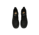 EVERAU® UGG Boots Women Leather Sheepskin Wool Lace Up Chunky Aubrey