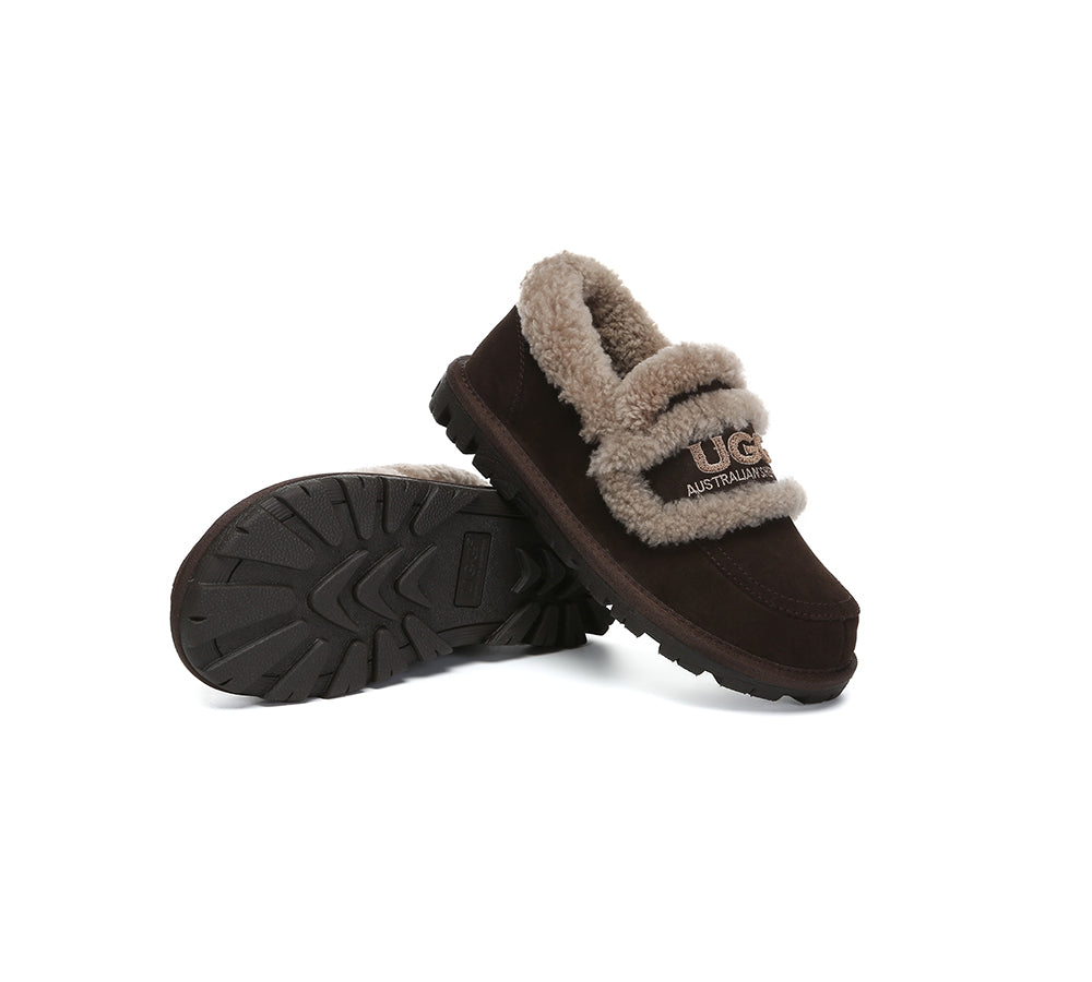 AUSTRALIAN SHEPHERD® UGG Slippers Women Sheepskin Wool Ankle Rilee Loafers UGG AUSTRALIAN SHEPHERD