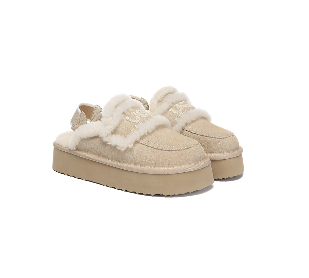 AUSTRALIAN SHEPHERD® UGG Slippers Women Removable Strap Slingback Platform Rilee