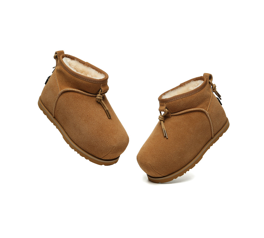 UGG EVERAU® UGG Boots Women Sheepskin Wool Mini Ankle Euro Loaf Palmer