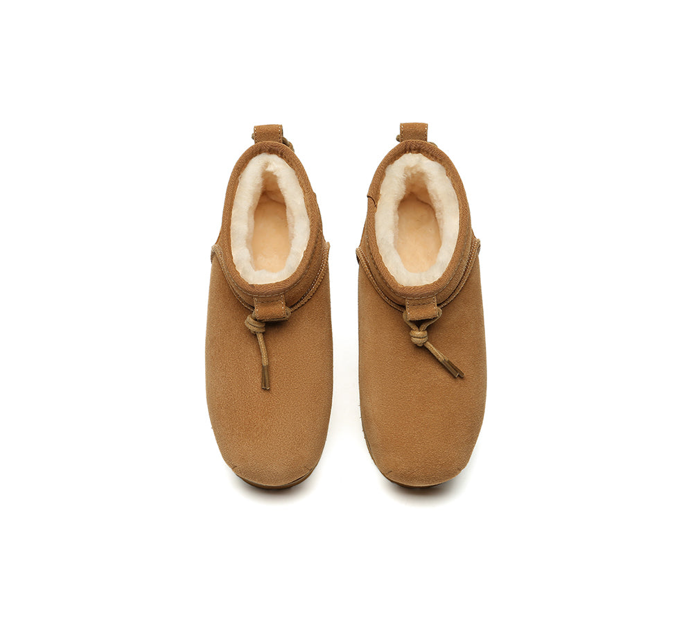 UGG EVERAU® UGG Boots Women Sheepskin Wool Mini Ankle Euro Loaf Palmer