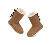 AUSTRALIAN SHEPHERD® UGG Boots Women Double faced Sheepskin Wool Tall Back Bow